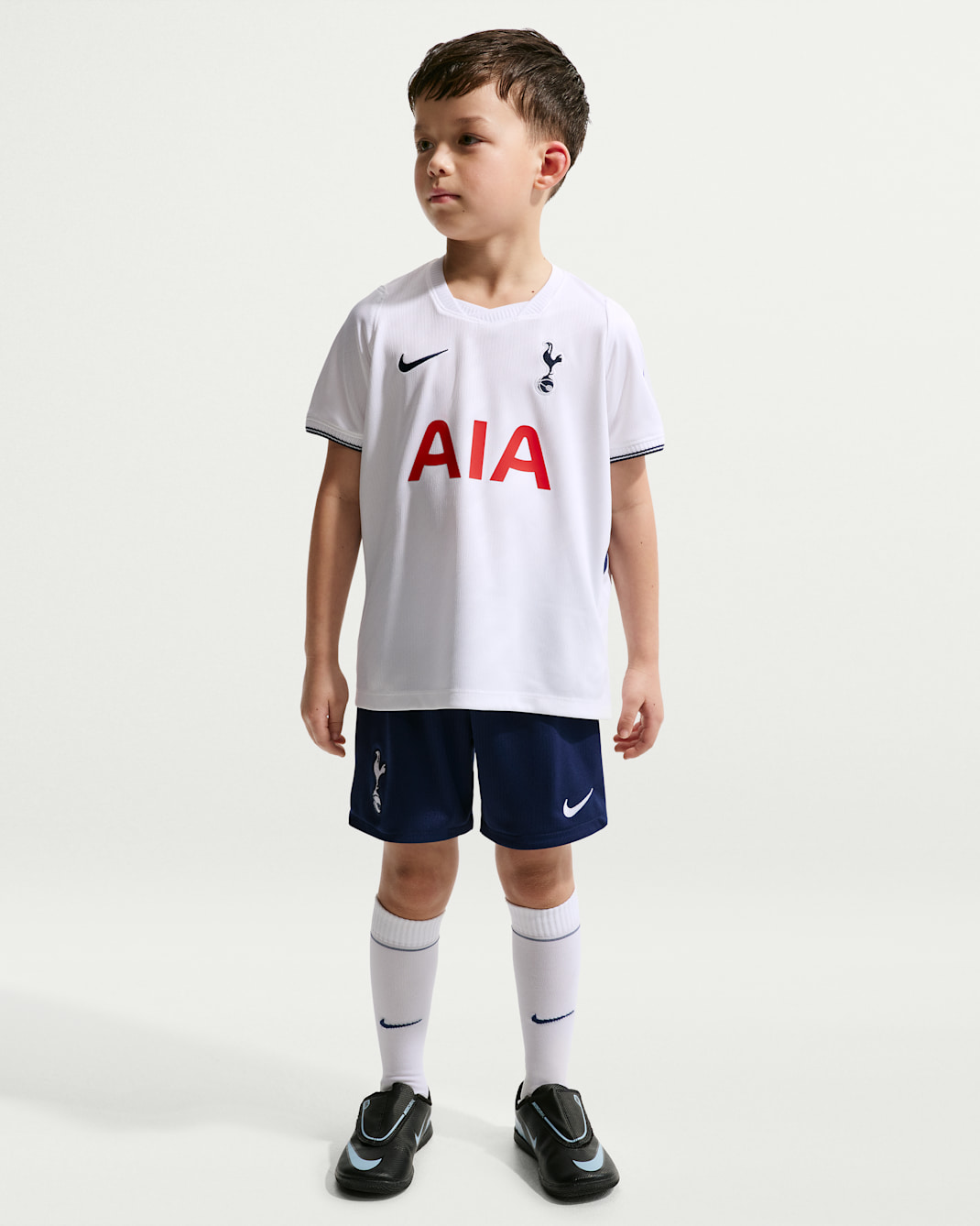 Divisa da calcio replica in 3 pezzi Nike Tottenham Hotspur 2026 Stadium per bambino/a – Home - Bianco/Binary Blue/Binary Blue