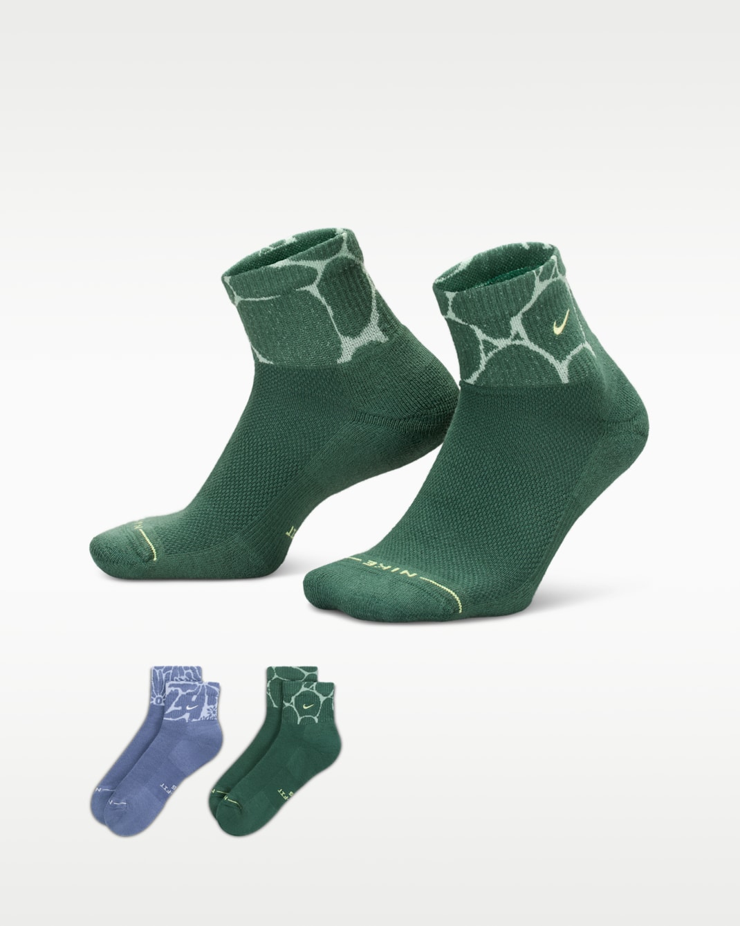 Nike Everyday Elevated Ankle Socks (2 Pairs) - Multi-Color