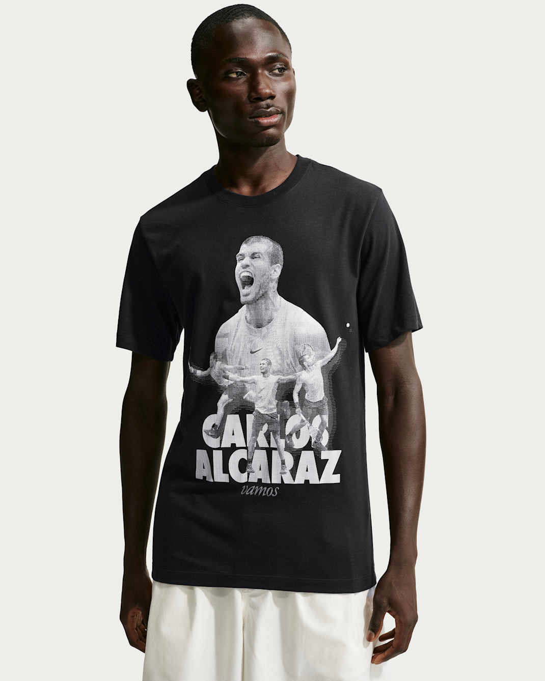 Carlos Alcaraz Men's NikeCourt Dri-FIT Graphic Tennis T-Shirt - Black