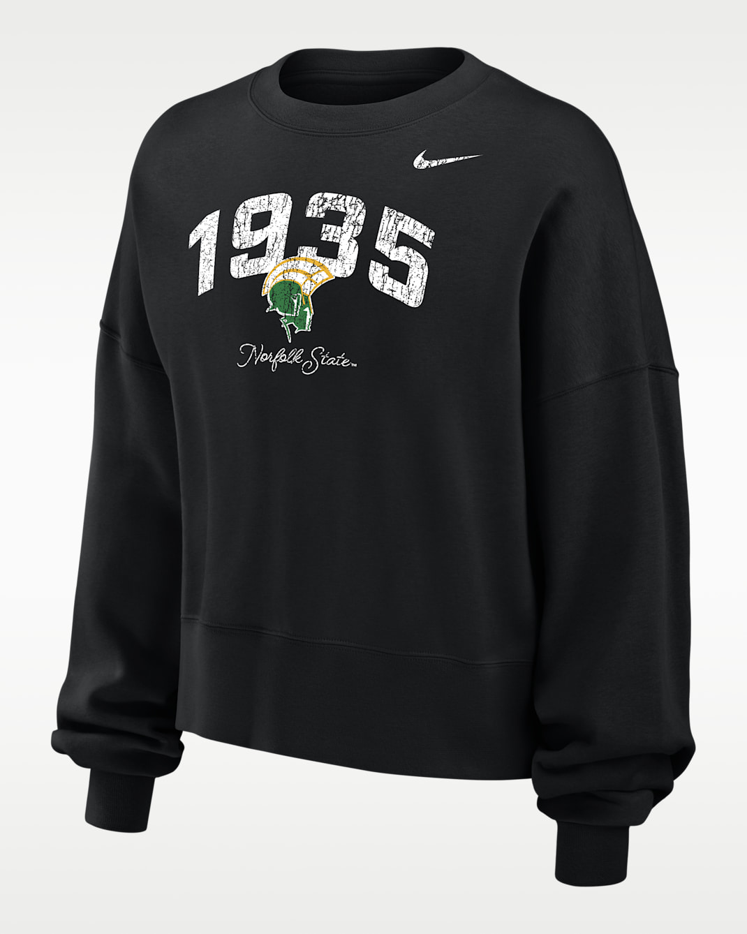 Jordan College (Norfolk State University) Women's Phoenix Fleece Crew-Neck Sweatshirt - Black