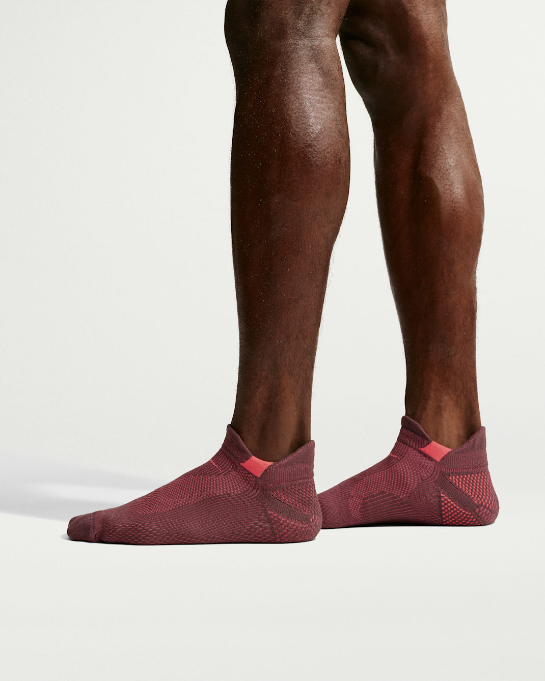 Nike Running Lightweight No-Show Socks (1 Pair) - Tattoo/Hot Lava/Hot Lava