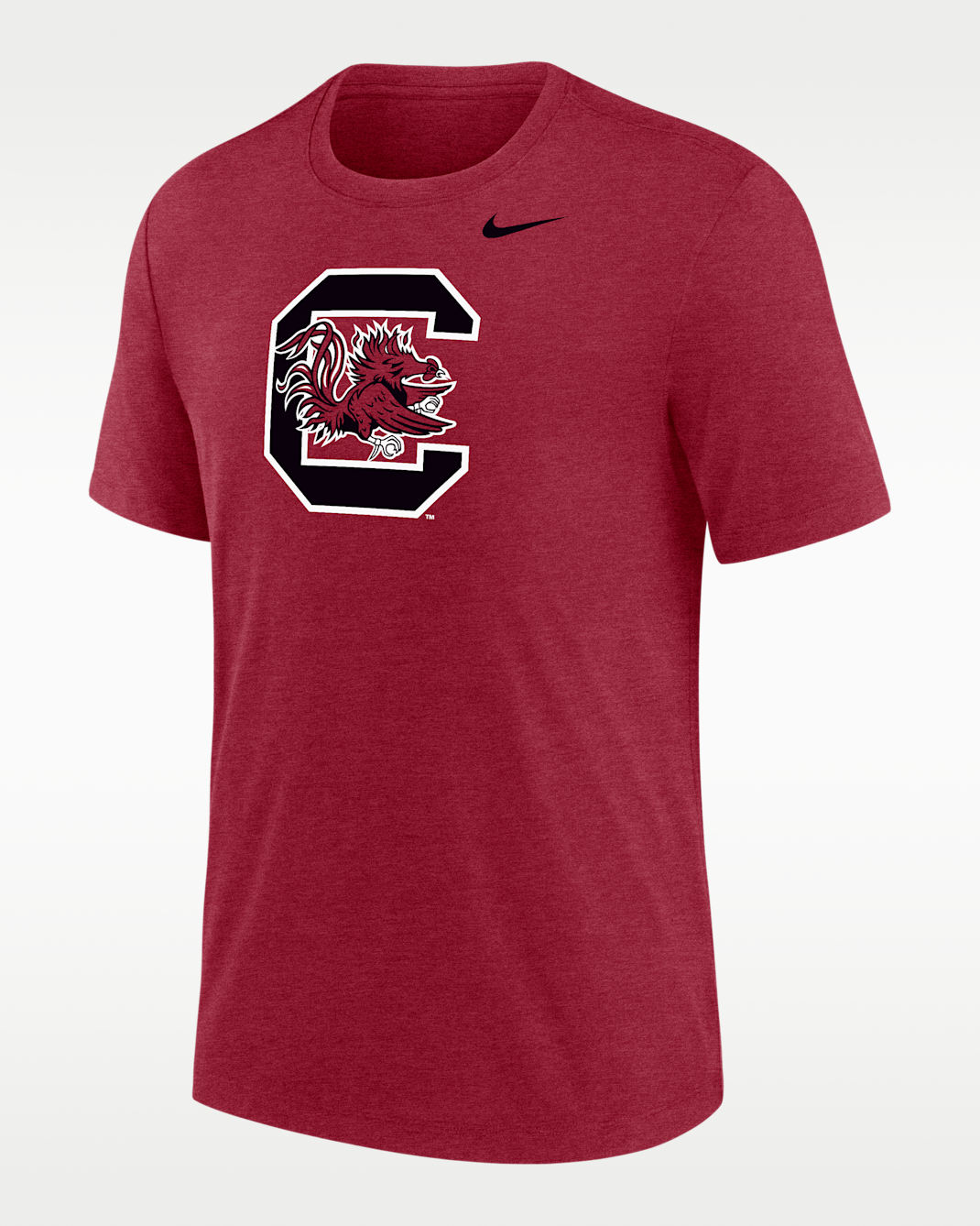 Nike College (South Carolina Gamecocks) Men's Tri-Blend T-Shirt - Garnet