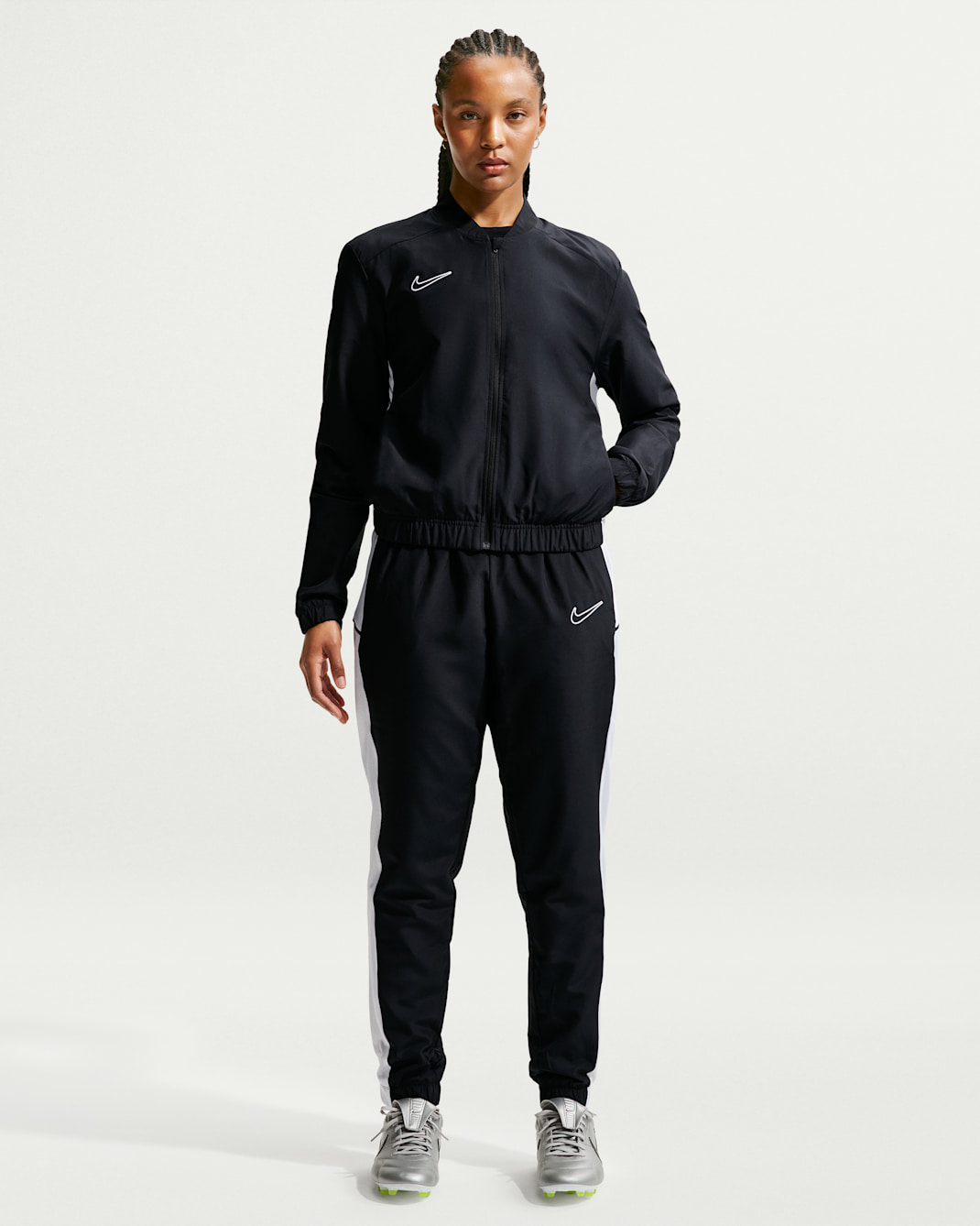 Survêtement de foot tissé Dri-FIT Nike Academy pour femme - Noir/Blanc/Blanc