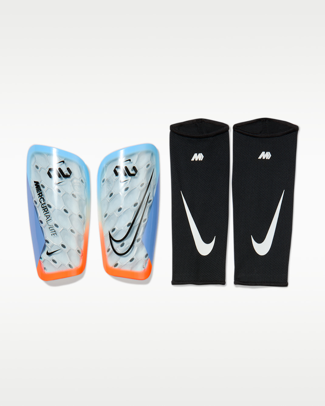 Nike United Mercurial Lite Soccer Shin Guards - Celestine Blue/Work Blue/Black