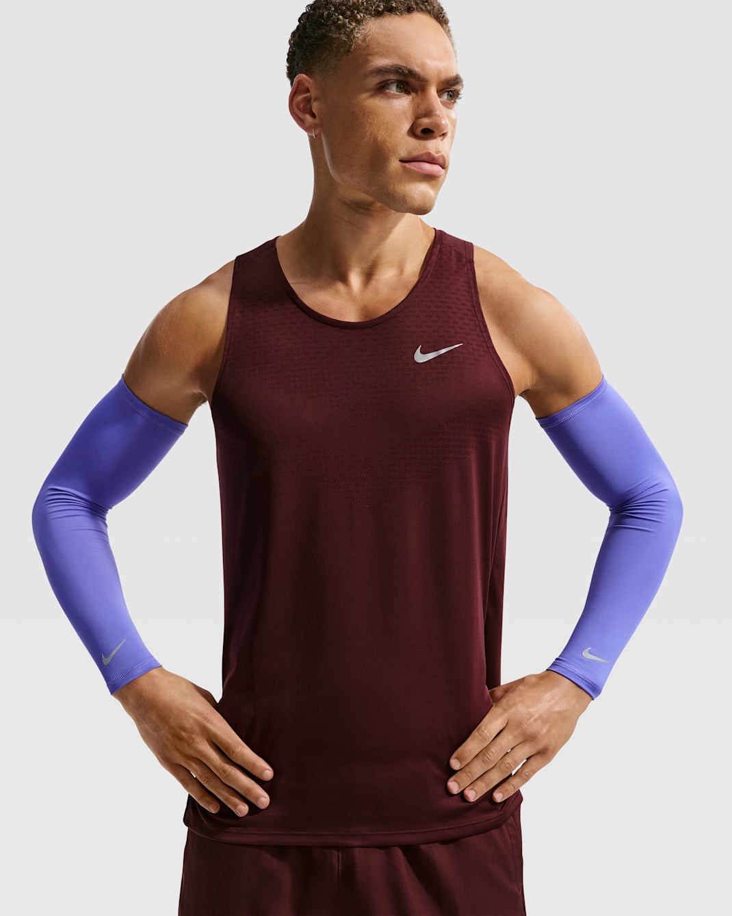 Nike Dri-FIT Leichte Ärmel 2.0 - Sapphire/Silber