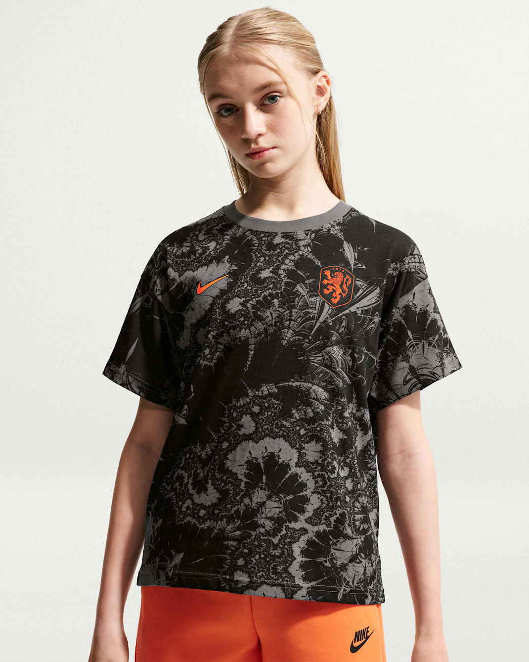 Nederland Nike voetbalshirt voor kids - Iron Grey