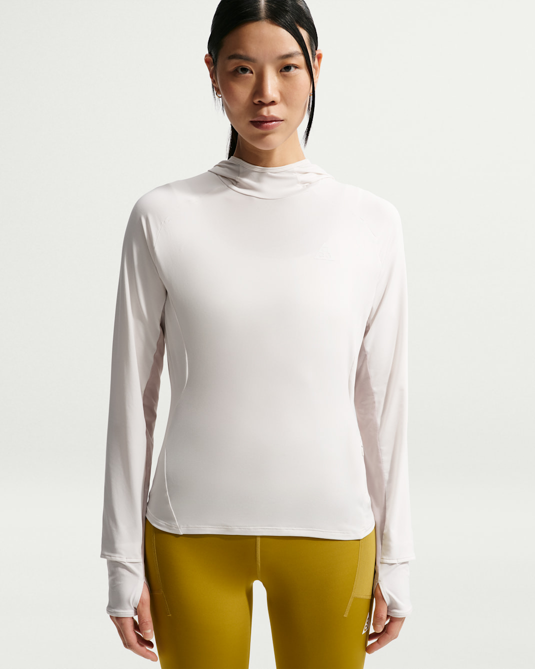 Nike ACG Women's UV-Resistant Hooded Trail Running Mid-Layer Top - Phantom/Moon Particle/Ironstone/Summit White