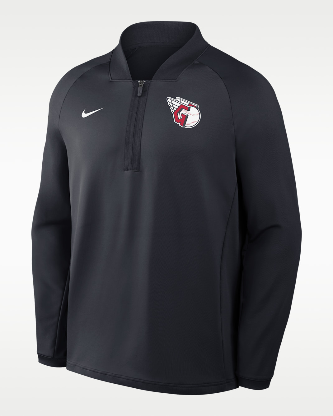 Cleveland Guardians Authentic Collection Men's Nike Dri-FIT MLB 1/2-Zip Long-Sleeve Top - Navy