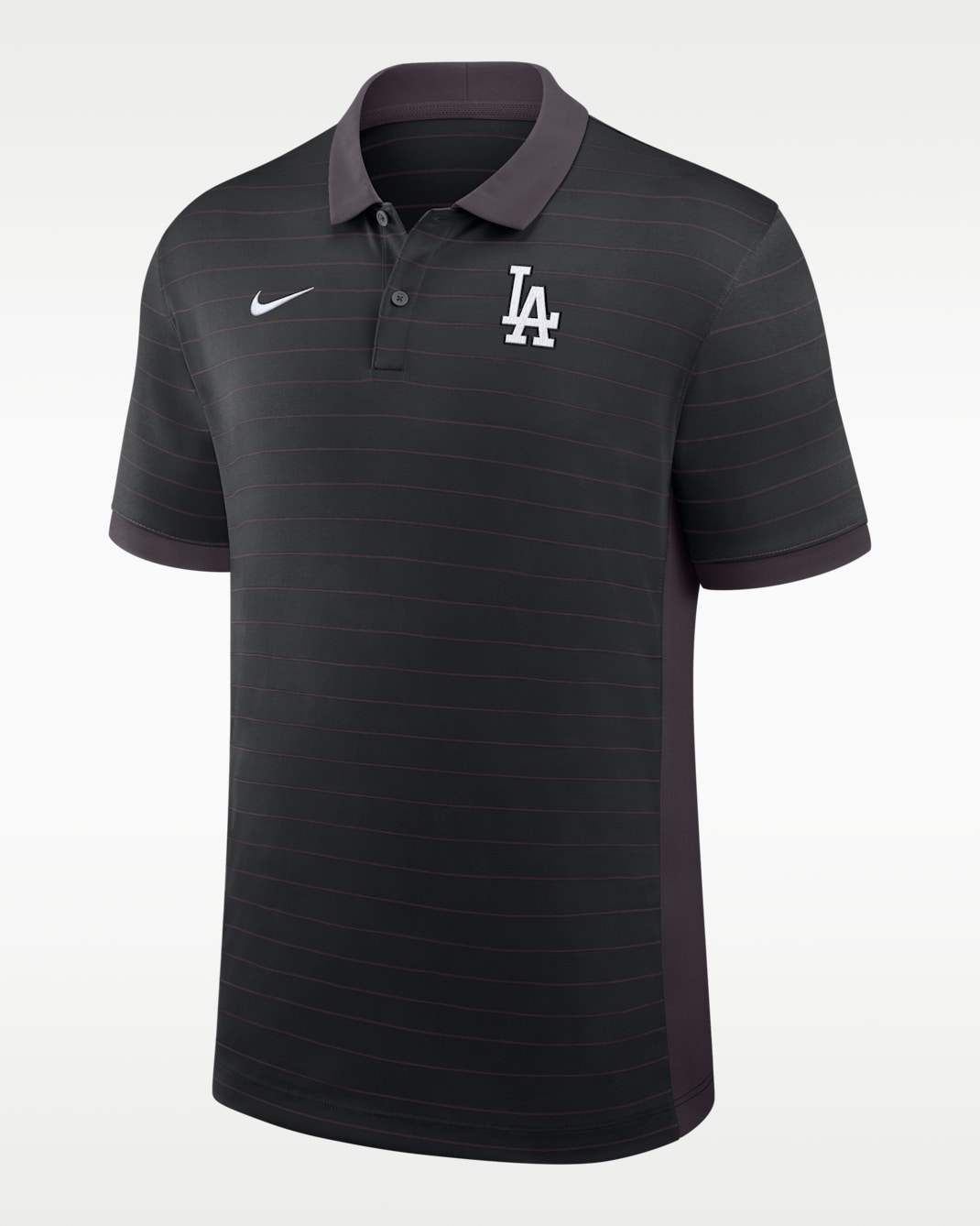 Los Angeles Dodgers Authentic Collection Striped Victory Men's Nike Dri-FIT MLB Polo - Black