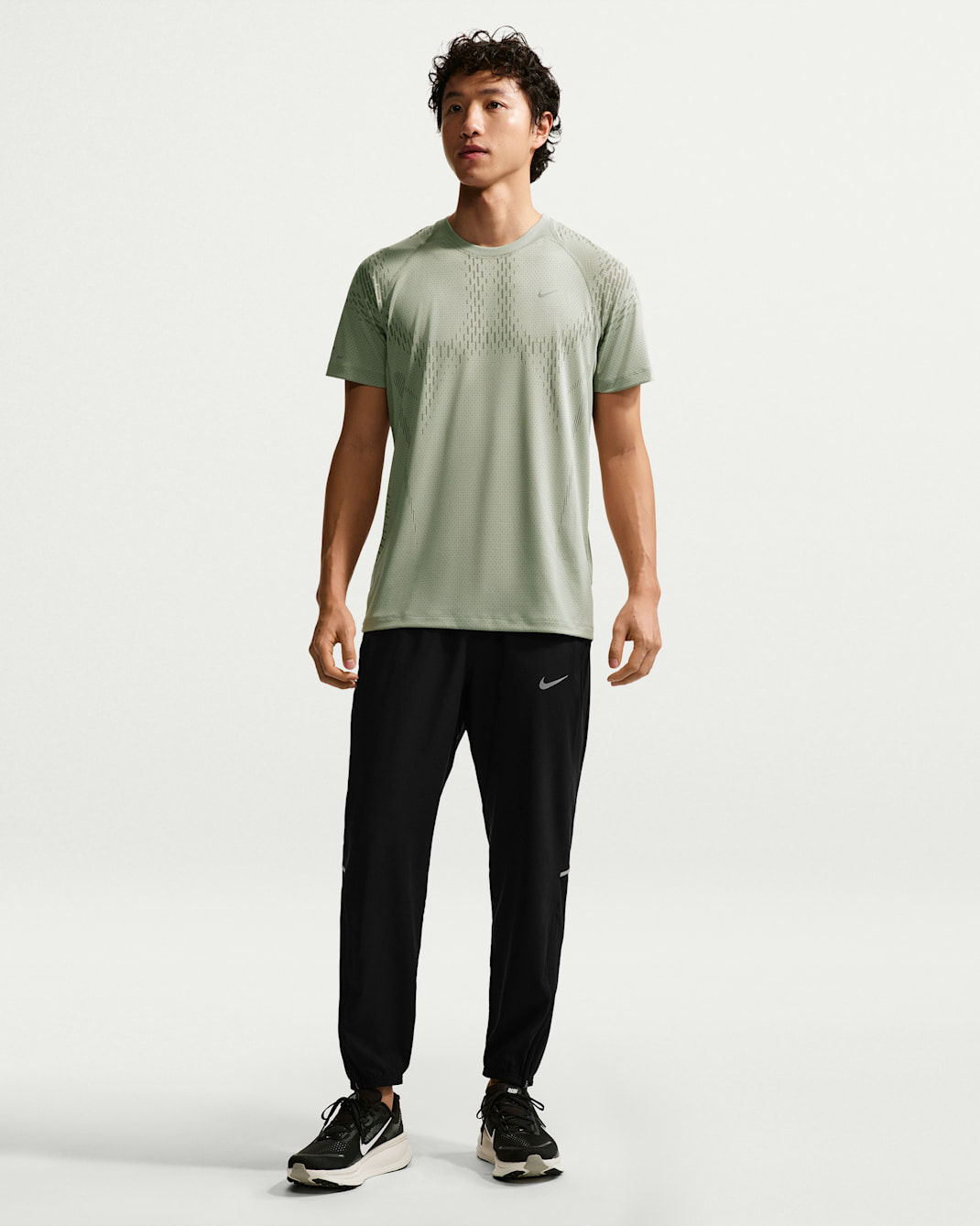 나이키 마일러 남성 드라이 핏 우븐 러닝 팬츠 - 블랙/블랙