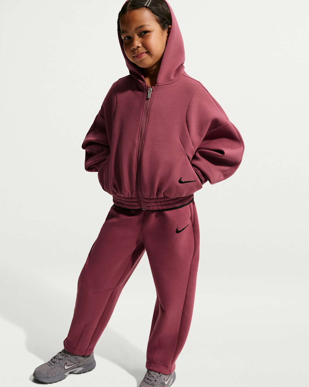 Nike Little Kids' Luxe Perform 2-Piece Full-Zip Hoodie Set
