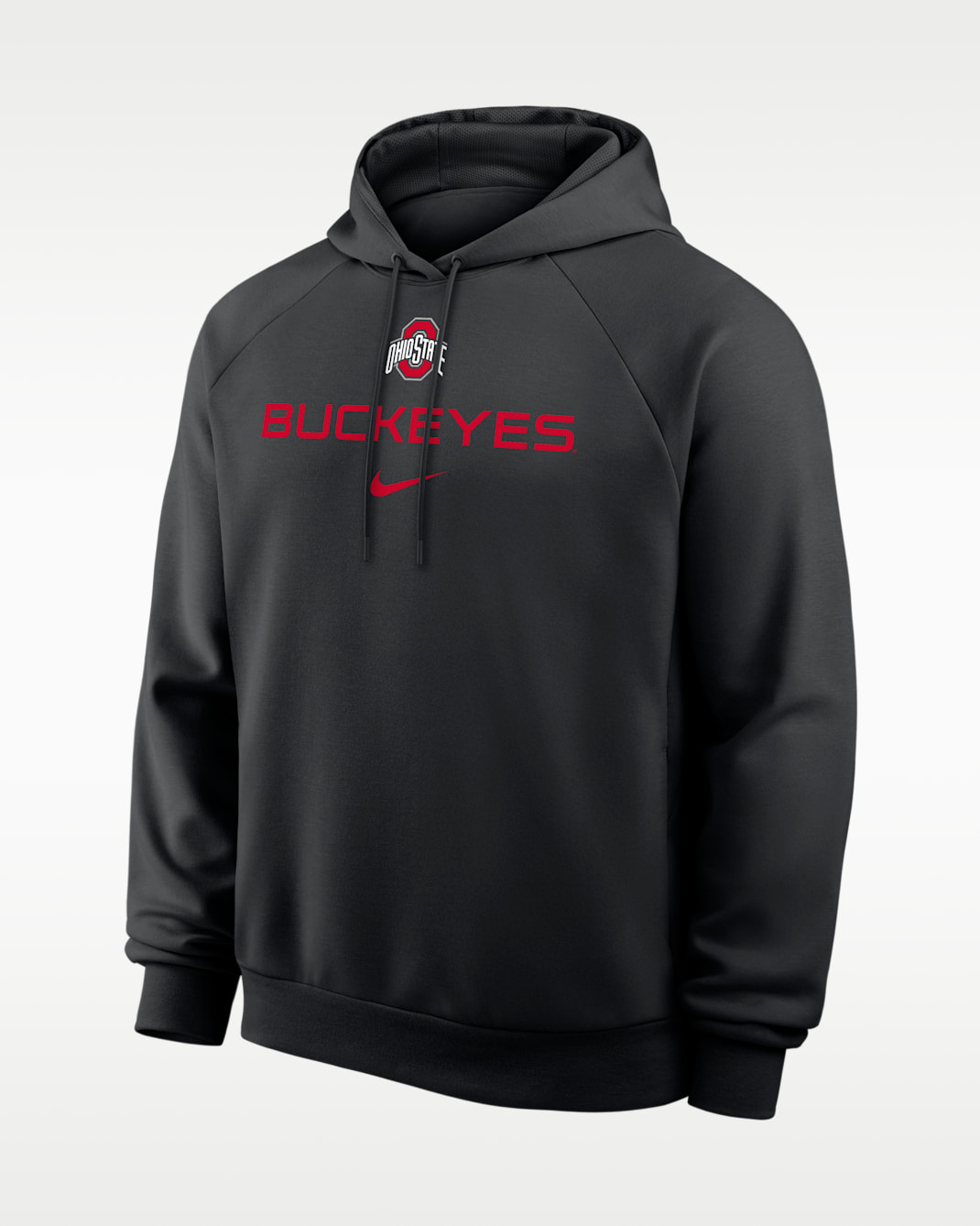 Ohio State Premium Performance Men's Nike Dri-FIT College Pullover Hoodie - Black