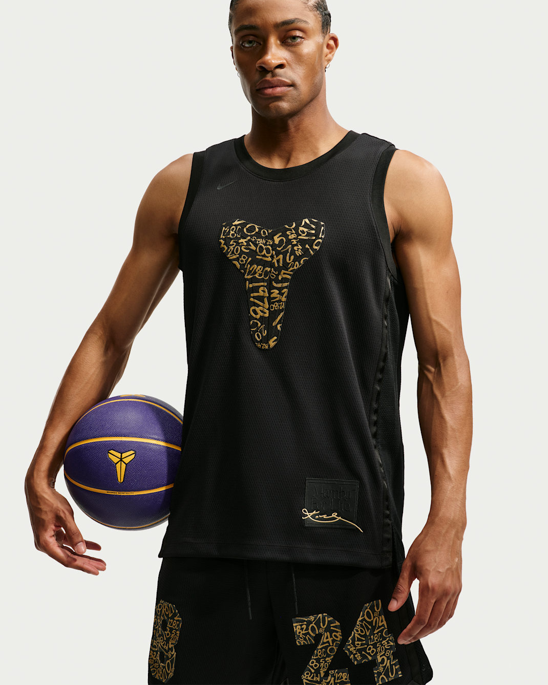 Kobe Nike Men's Basketball Tank - Black/Metallic Gold