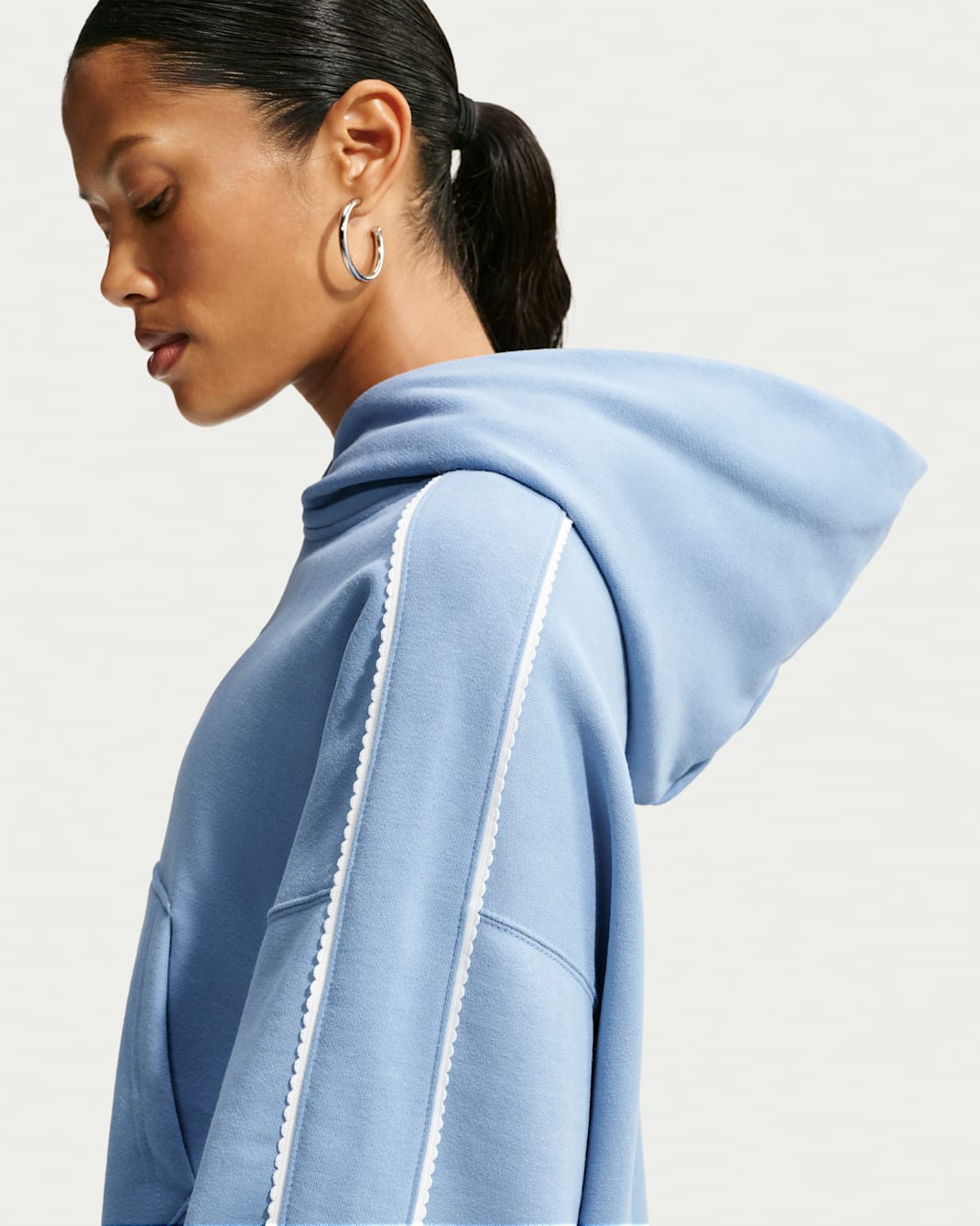 Nike Studio Fleece Medium Weight "Graphic Pack" Women's Cropped Pullover Hoodie