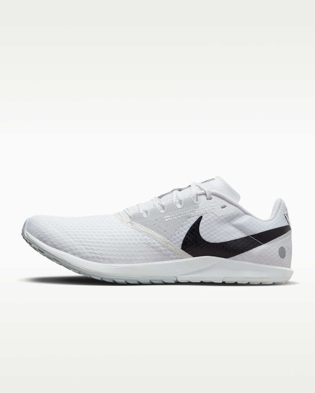 Nike Zoom Rival Waffle 6 Road and Cross-Country Racing Shoes - White/Pure Platinum/Metallic Silver/Black
