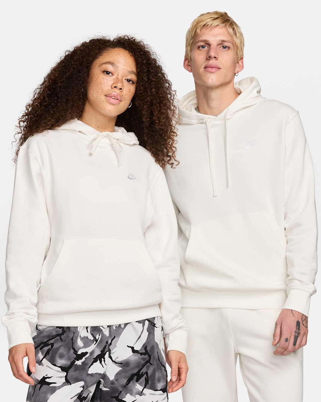 Sudadera con gorro sin cierre Nike Sportswear Club Fleece - Vela/Vela/Blanco