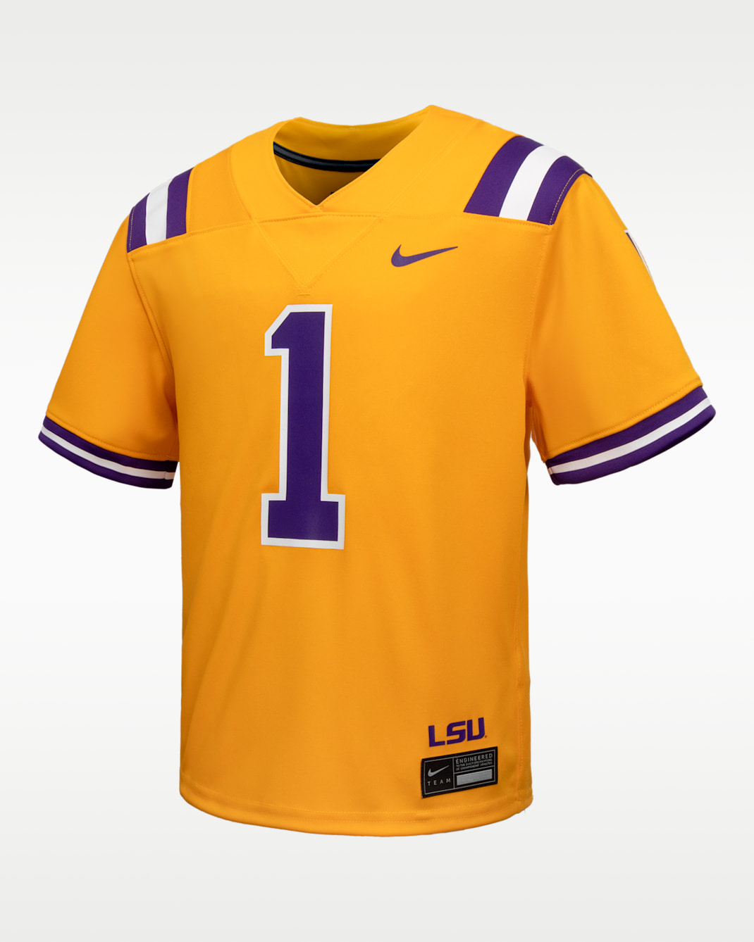 LSU Big Kids' Nike College Untouchable Game Jersey - Gold