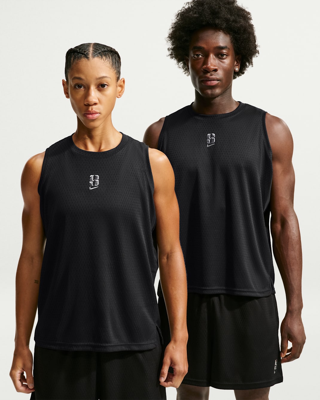 Sabrina Nike Aero-FIT Sleeveless Basketball Top - Black/Black/Ice Silver