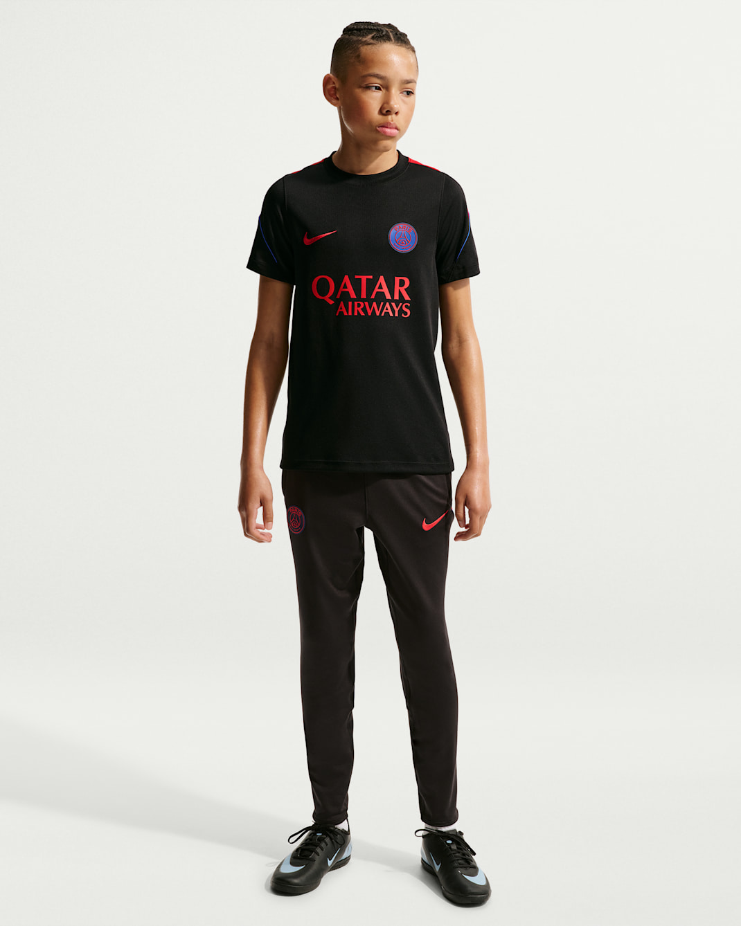 Paris Saint-Germain Strike Big Kids' Nike Soccer Dri-FIT Short-Sleeve Top