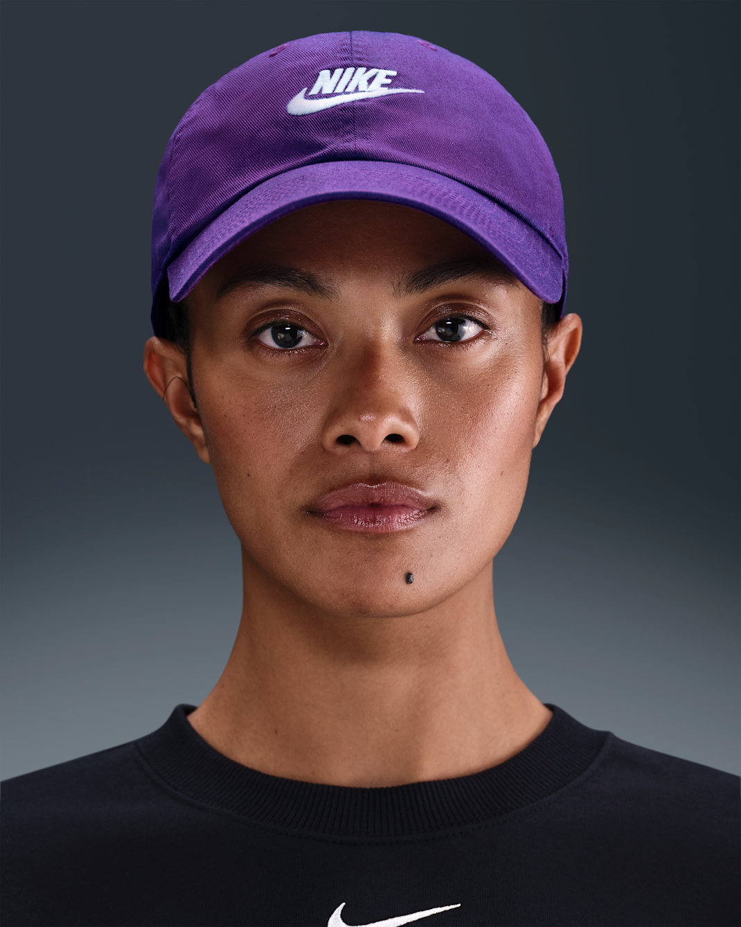 Nike Club Unstructured Futura Wash Cap - Wild Grape/White