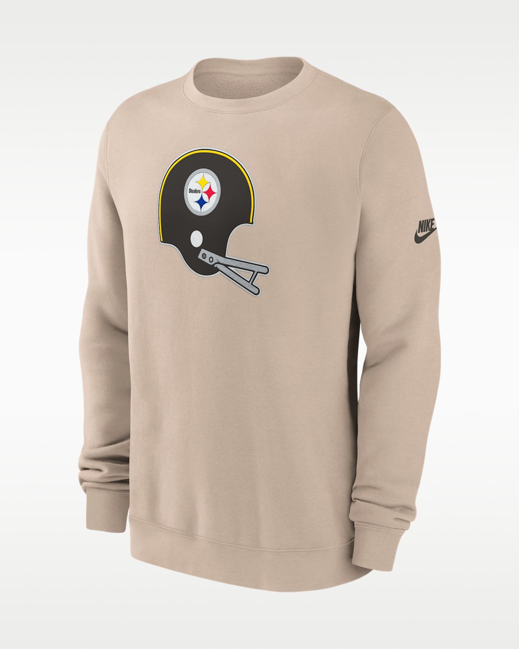 Pittsburgh Steelers Rewind Club Men's Nike NFL Pullover Crew - Sand
