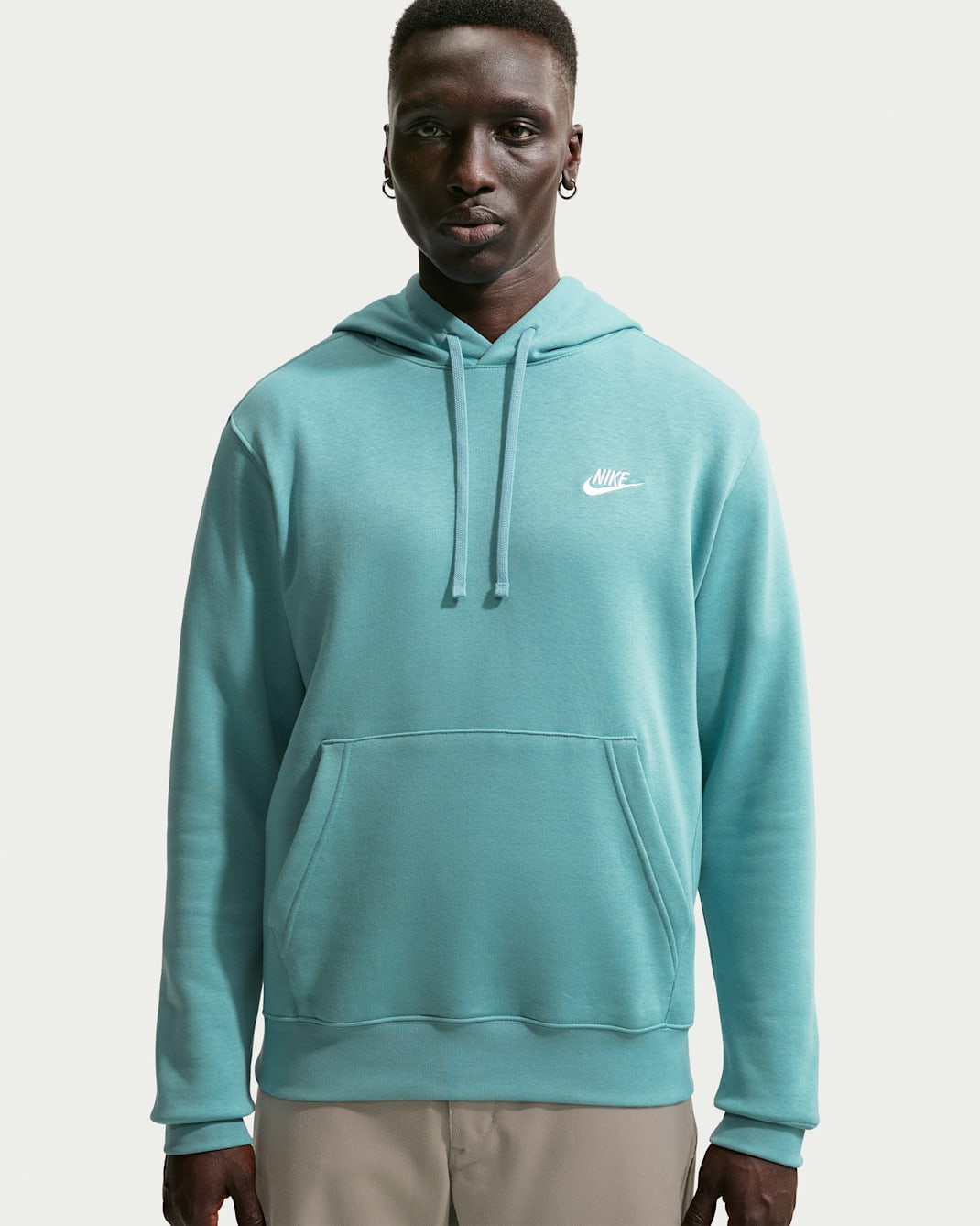 Sudadera con gorro sin cierre Nike Sportswear Club Fleece - Denim turquesa/Denim turquesa/Blanco