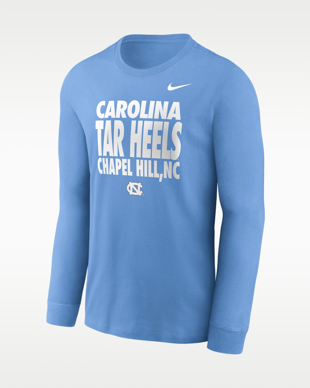North Carolina Sideline Slogan Men's Nike Dri-FIT College Long-Sleeve T-Shirt - Valor Blue