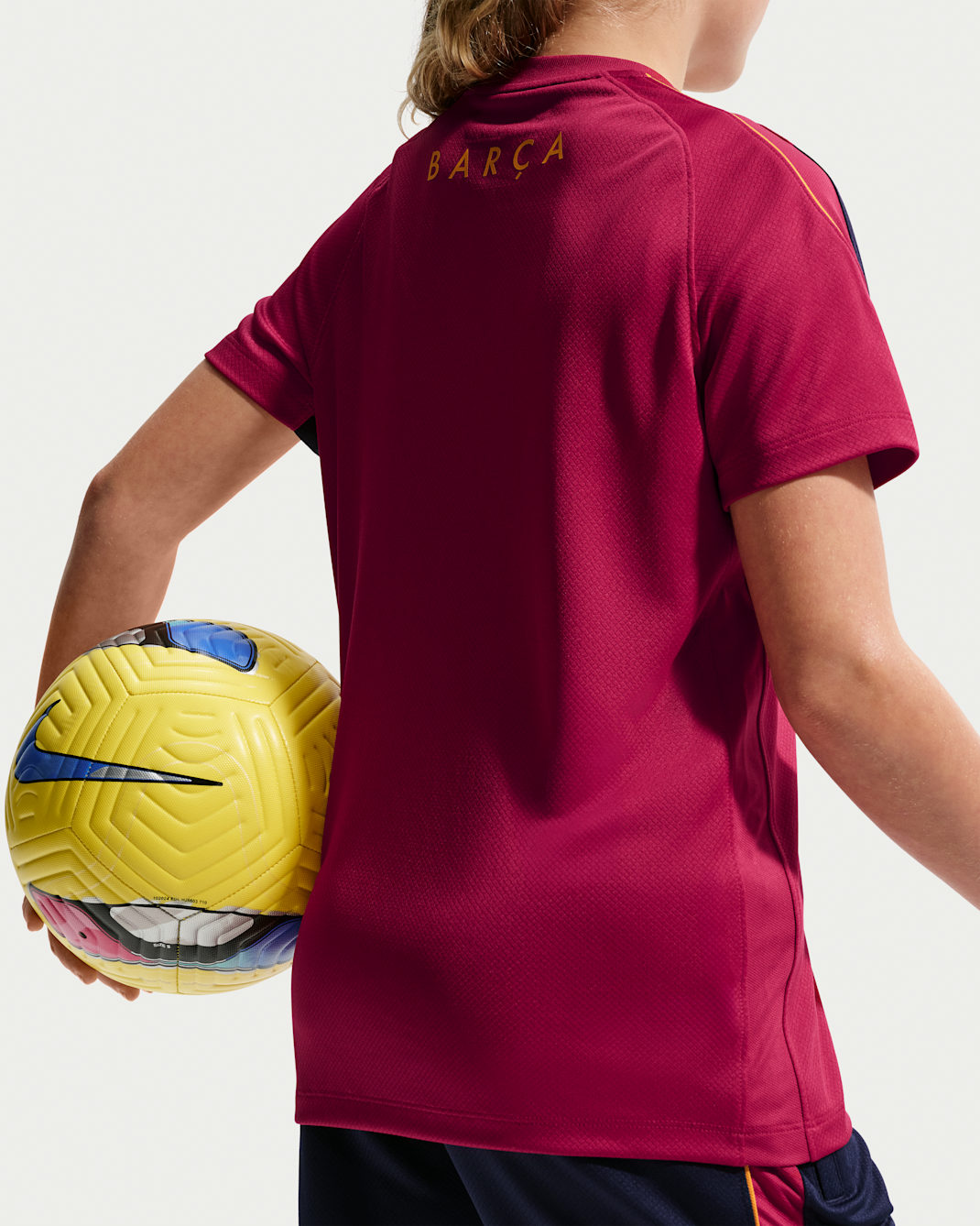 FC Barcelona Strike Big Kids' Nike Soccer Dri-FIT Short-Sleeve Top
