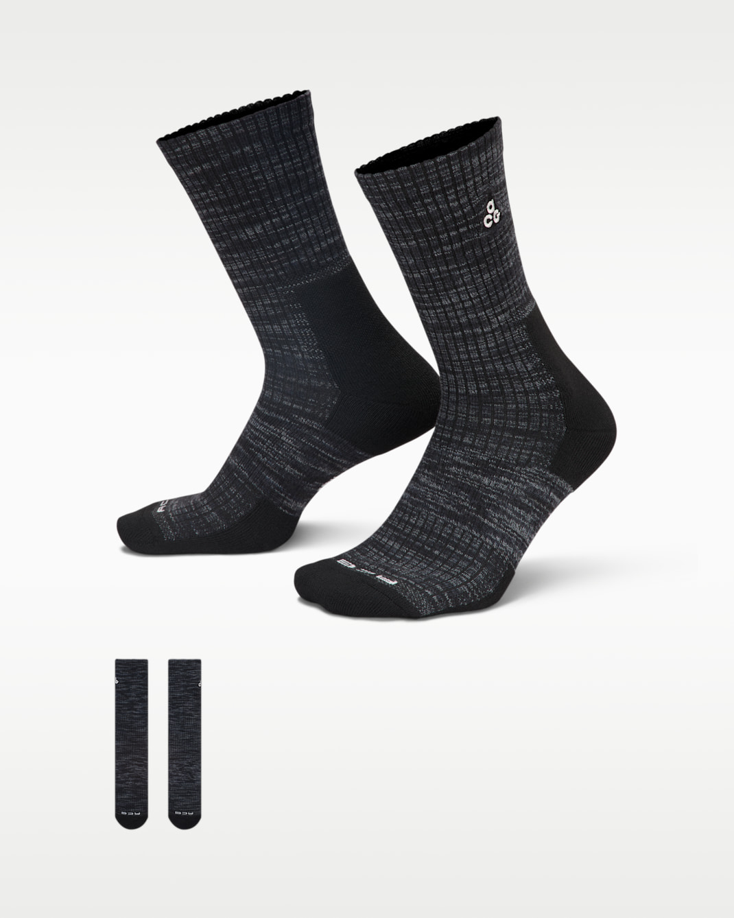 Nike ACG Everyday Cushioned Crew Socks (1 Pair) - Black/Anthracite/Smoke Grey/Summit White