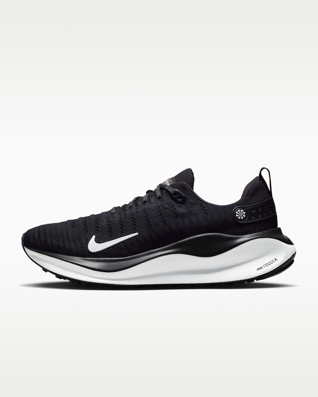 Nike InfinityRN 4 Men's Road Running Shoes - Black/Dark Grey/White