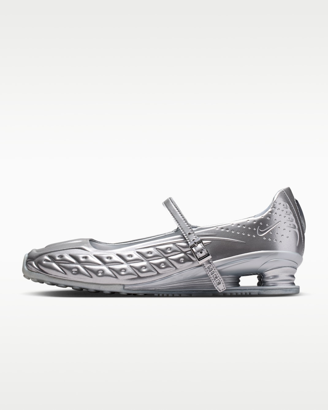 Nike Shox Z Calistra Women's Shoes - Metallic Silver/Flat Silver/Metallic Silver
