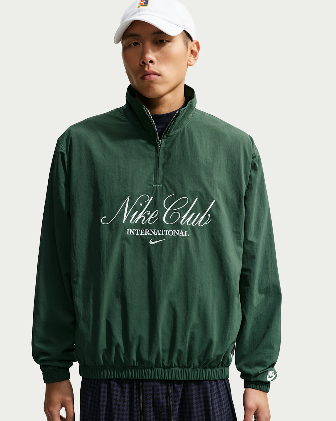 Nike Sportswear Club Men's 1/2 Zip Jacket - Fir/Phantom/Phantom