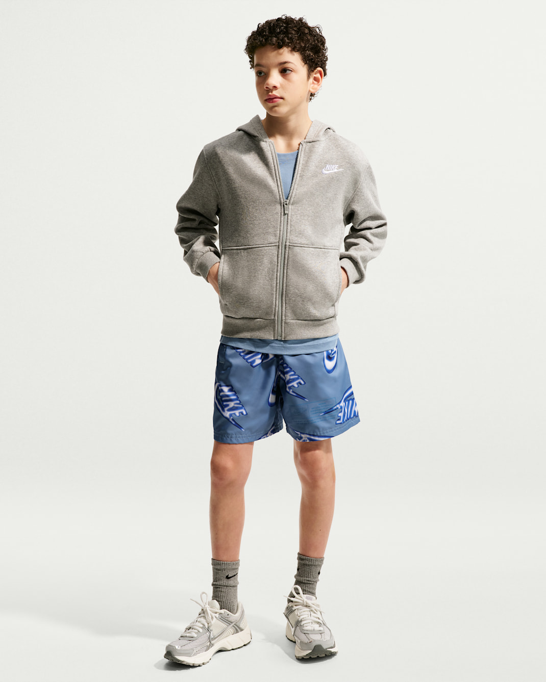 Shorts de 15 cm para niños talla grande Nike Sportswear Club Woven - Azul de trabajo/Estrella azul
