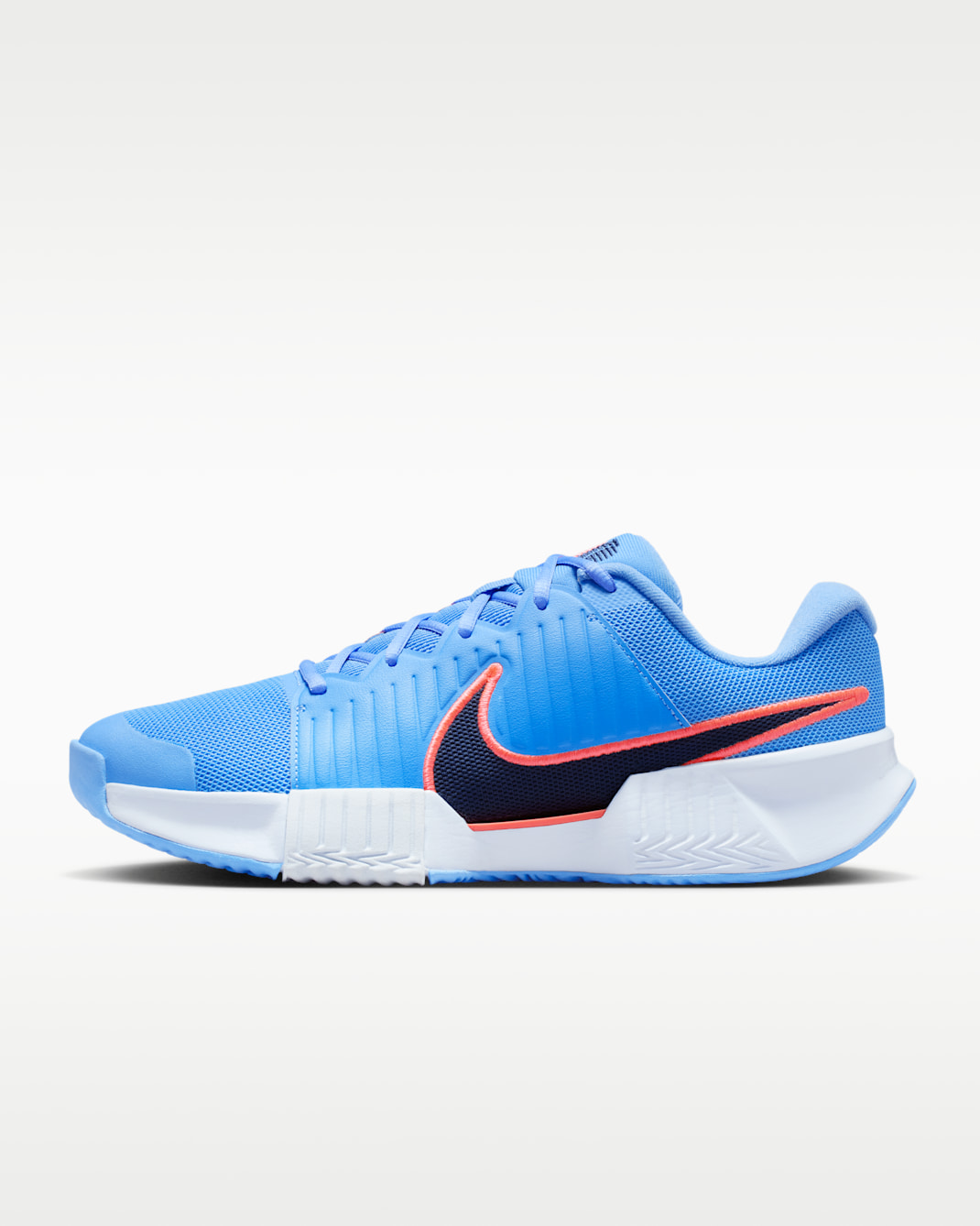 Nike GP Challenge Pro Women's Clay Court Tennis Shoes - University Blue/Hot Lava/Hydrogen Blue/Midnight Navy