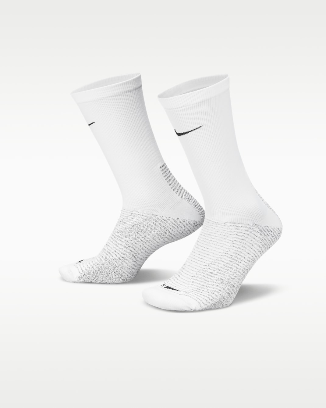 Chaussettes de football mi-mollet NikeGrip Vapor Strike - Blanc/Noir