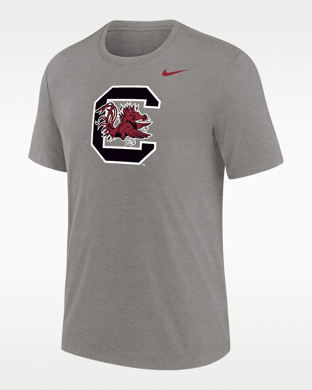 Playera Tri-blend para hombre Nike College (South Carolina Gamecocks) - Gris