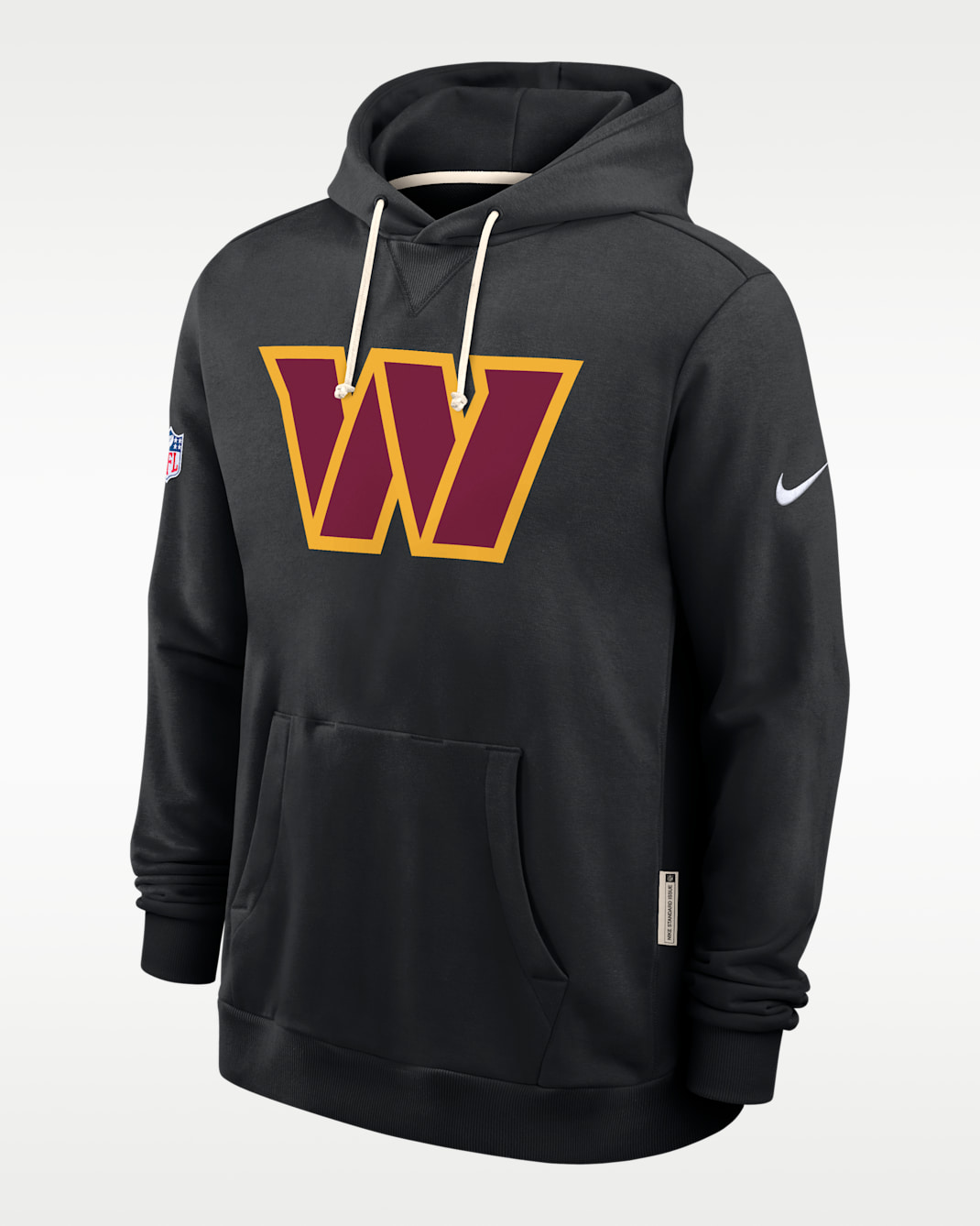 Washington Commanders Initial Home Sideline Men's Nike Dri-FIT NFL Pullover Hoodie - Black