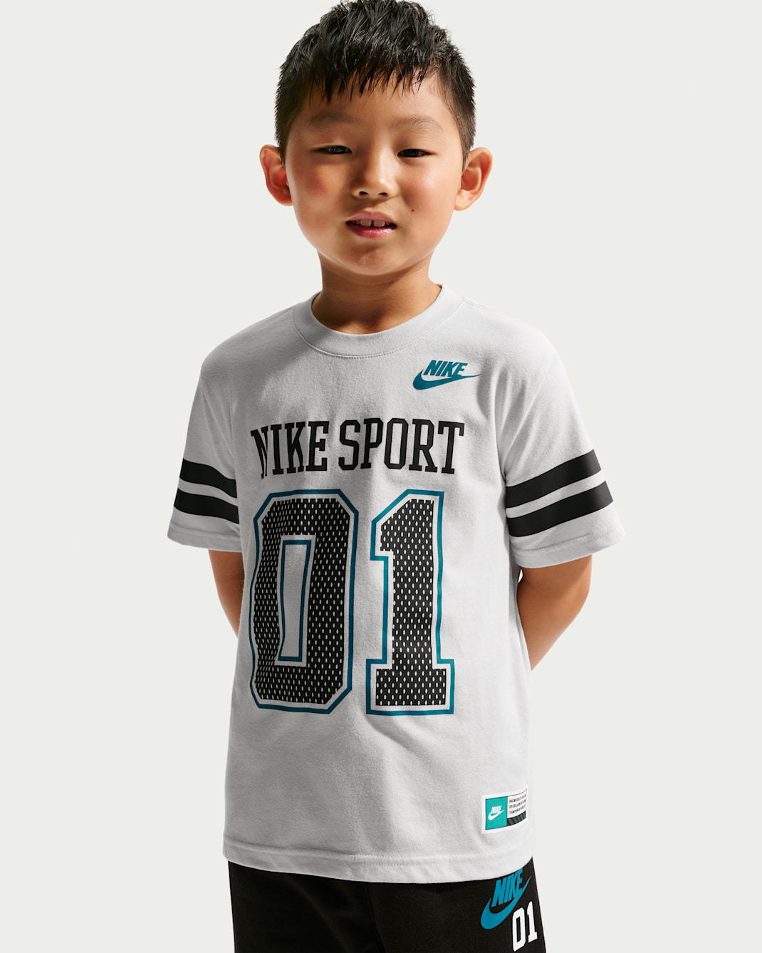 Playera Halftime para niños talla pequeña Nike - Polvo fotón
