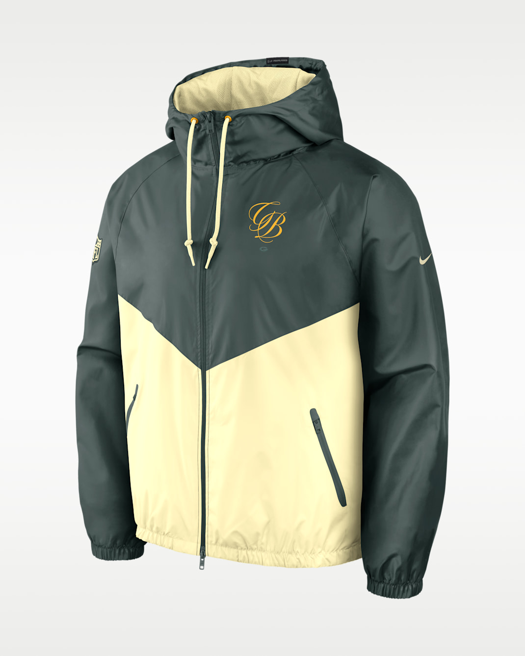 Green Bay Packers Rivalries Collection Windrunner Men's Nike NFL Full-Zip Jacket - Vintage Green