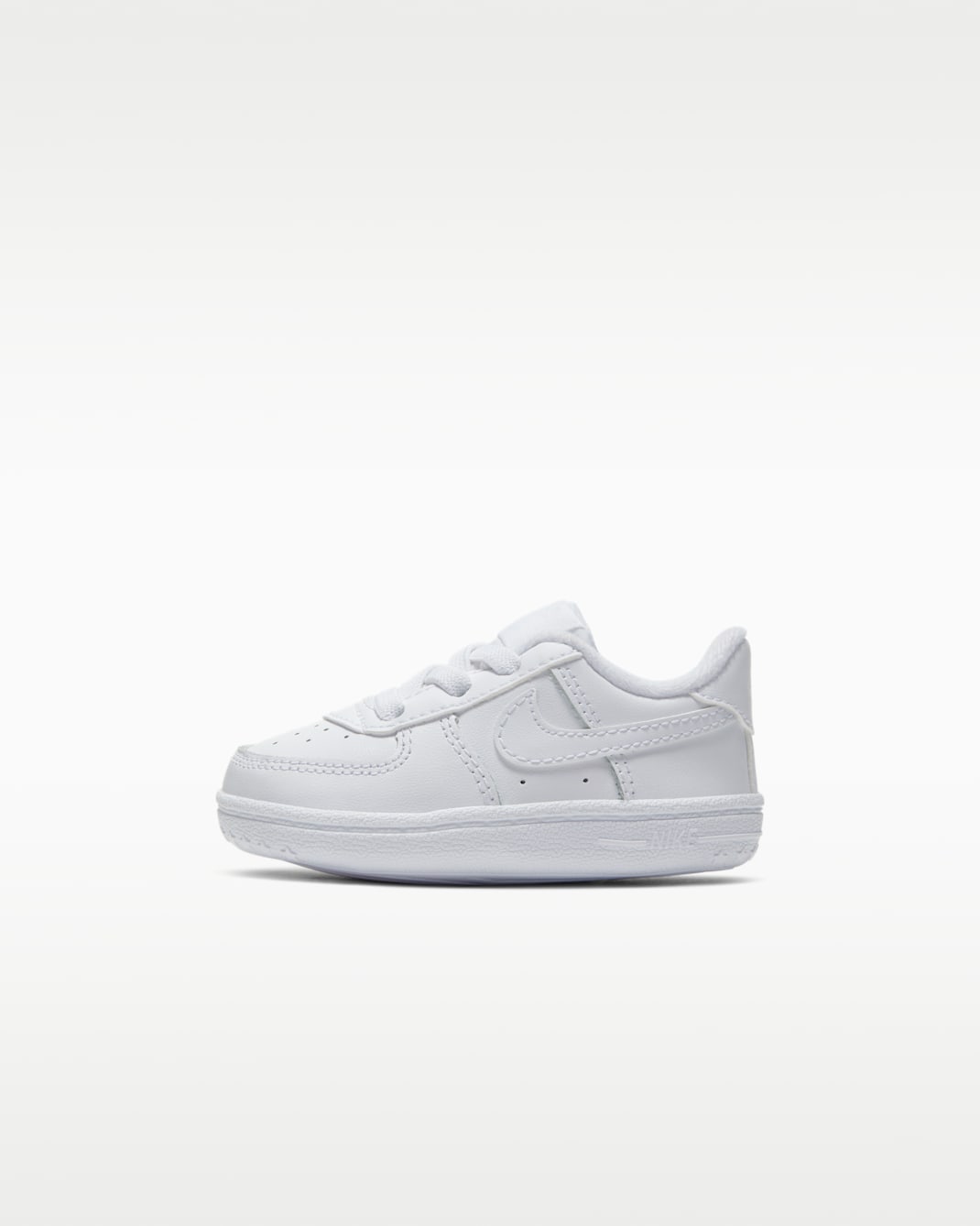 Nike Force 1 Cot Baby Bootie - White/White/White
