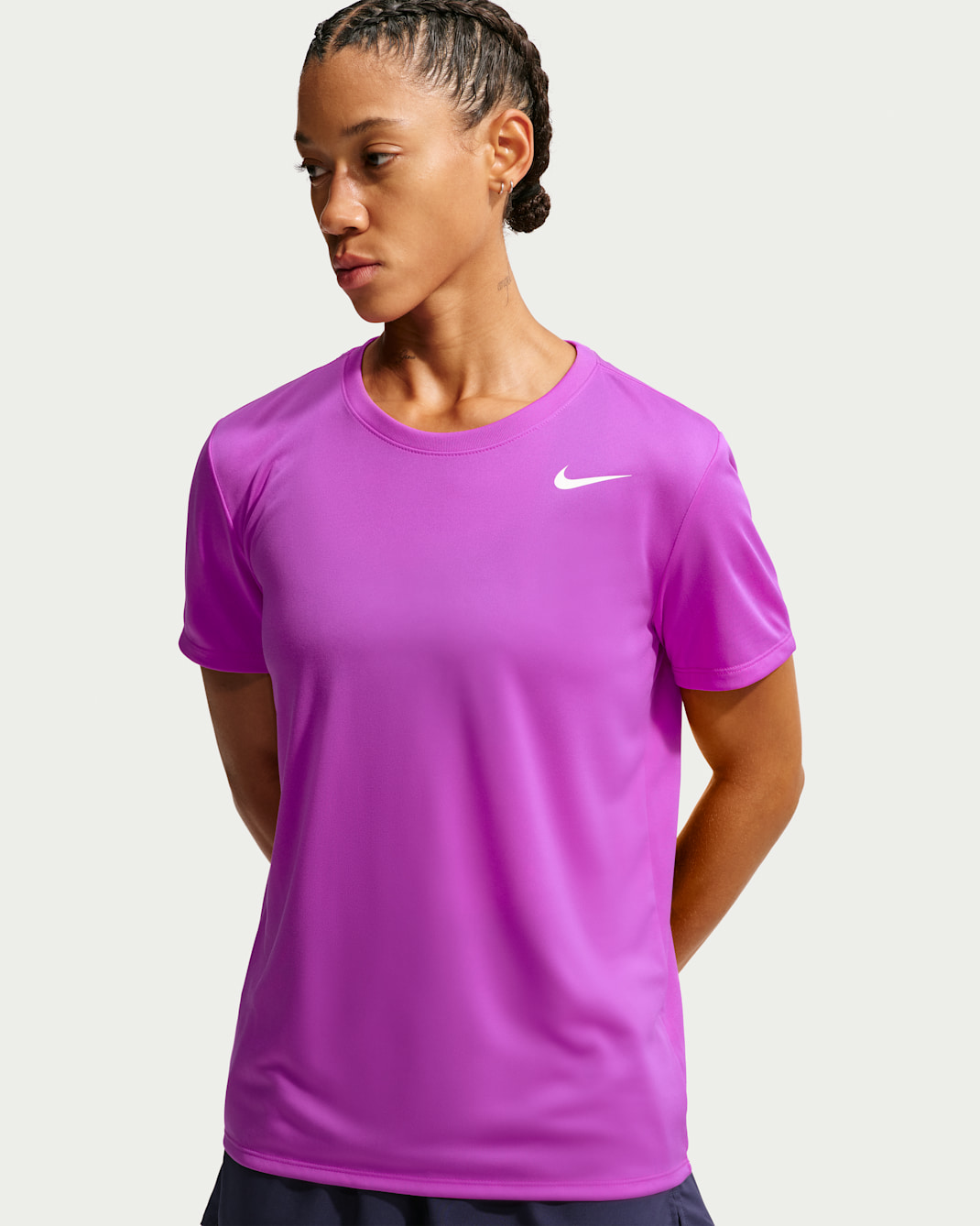 Nike Dri-FIT Women's T-Shirt - Vivid Purple/White
