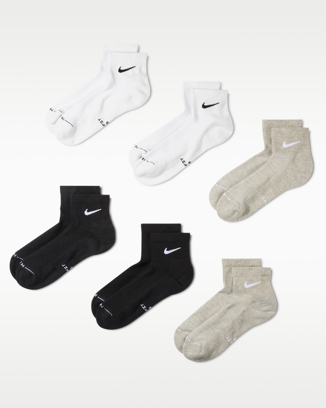 Nike Everyday Elevated Ankle Socks (6 Pairs) - Multi-Color
