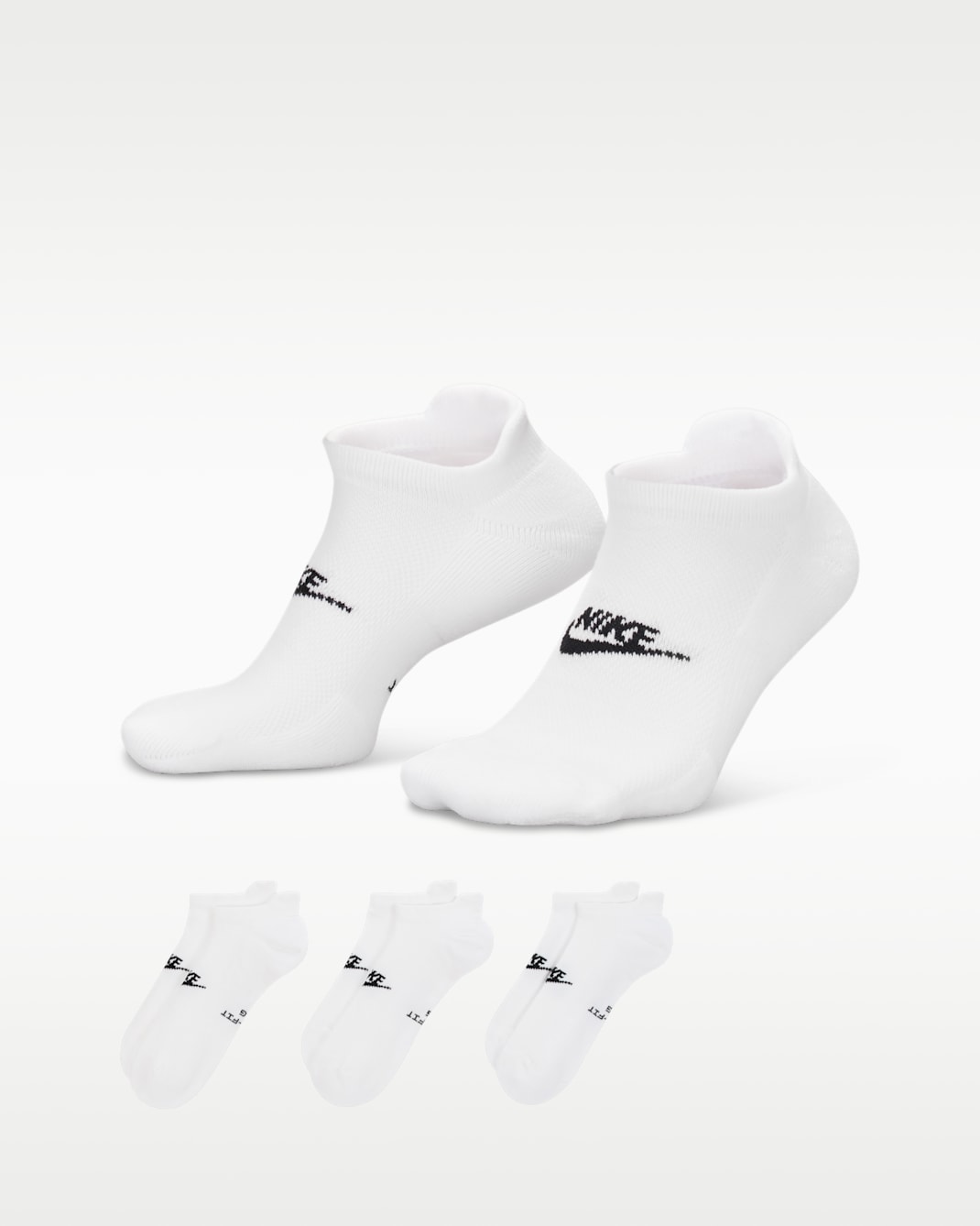 나이키 에브리데이 엘리베이티드 노쇼 삭스(3켤레) - 멀티컬러