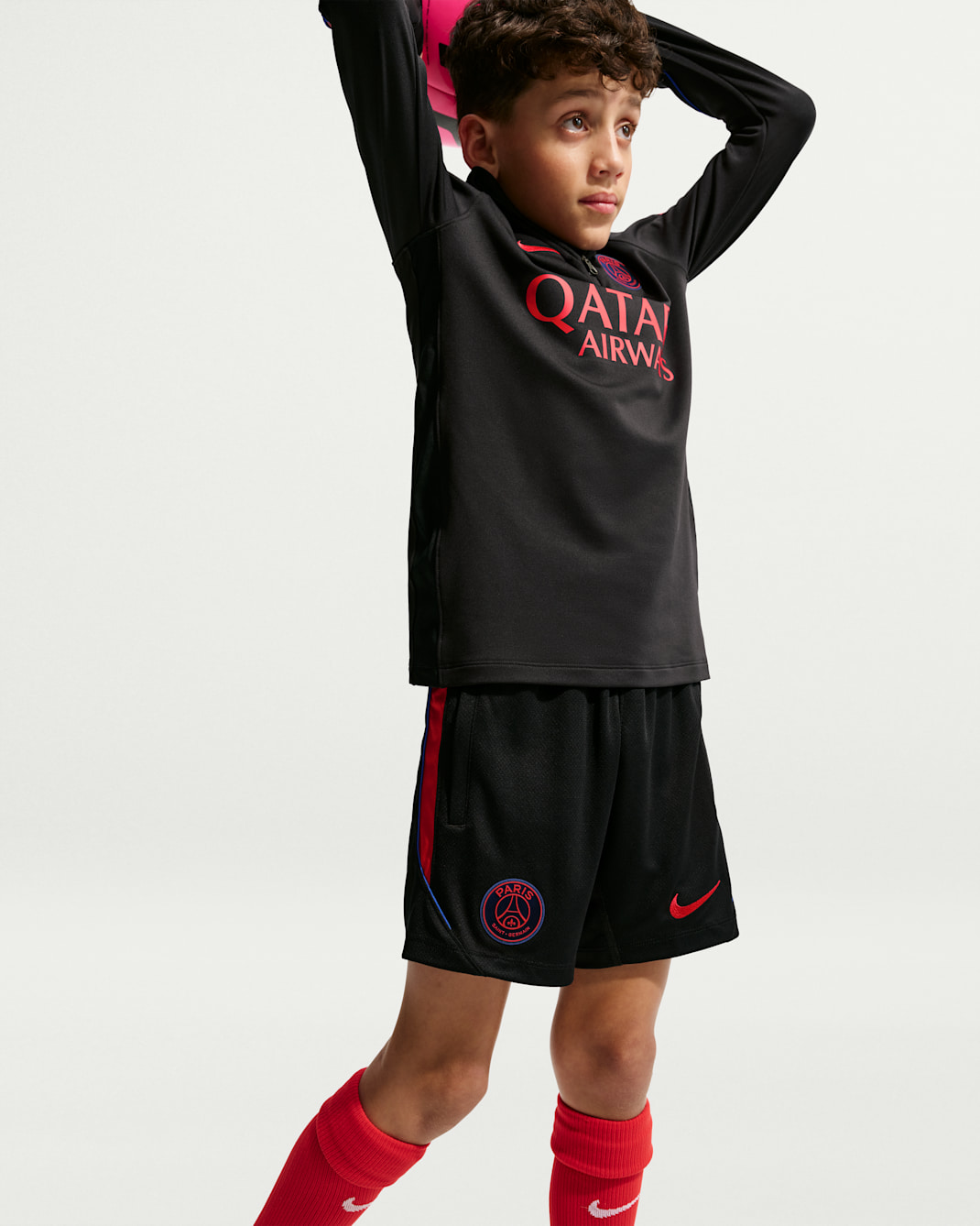 Paris Saint-Germain Strike Big Kids' Nike Dri-FIT Soccer Knit Shorts