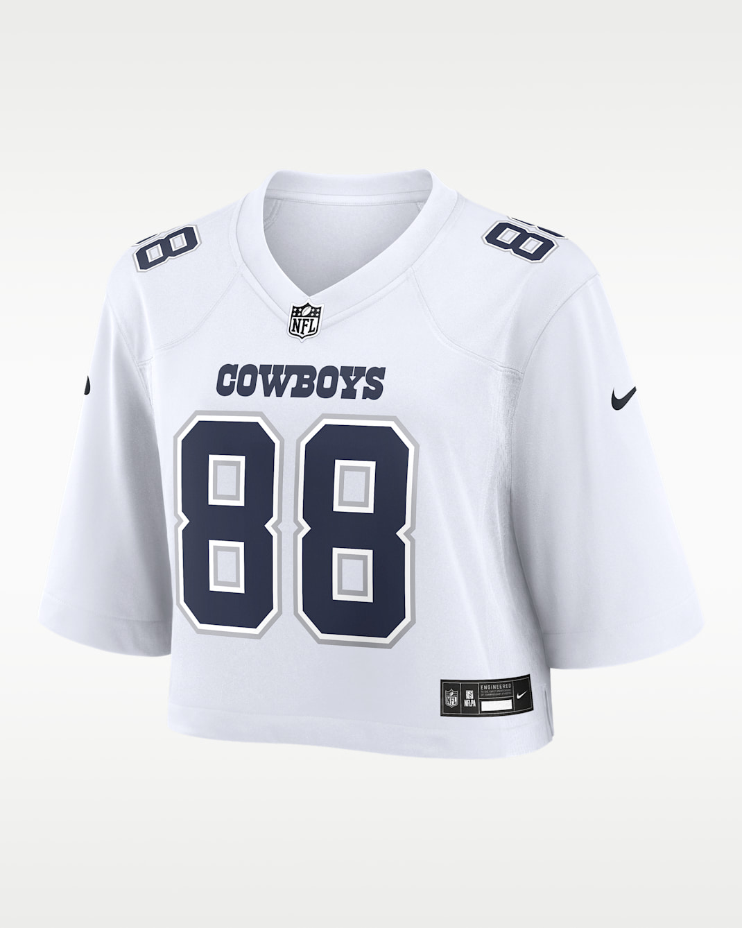 CeeDee Lamb Dallas Cowboys Women's Nike NFL Cropped Tundra Game Jersey - White