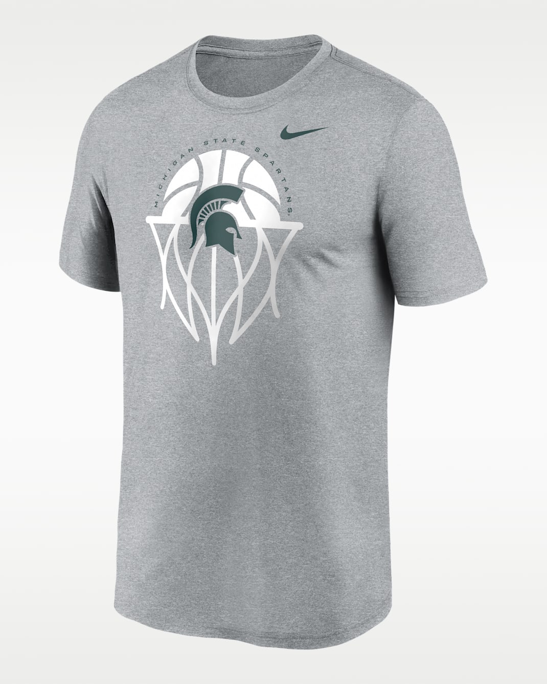 Michigan State Legend Basketball Icon Men's Nike Dri-FIT College T-Shirt - Grey