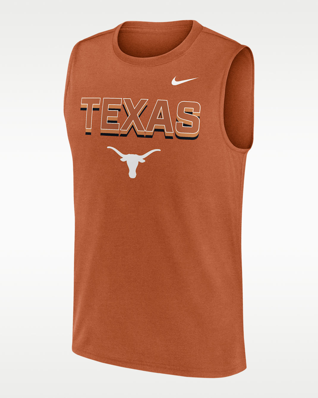 Texas Primetime Legend Tricode Men's Nike Dri-FIT College Muscle Tank Top - Burnt Orange