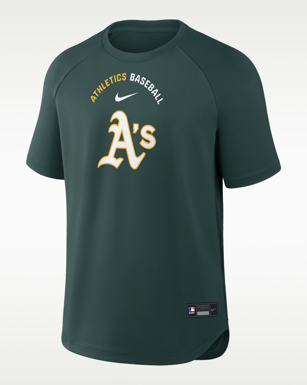 Athletics Authentic Collection Batting Practice Pregame Men's Nike Dri-FIT MLB Top - Pro Green
