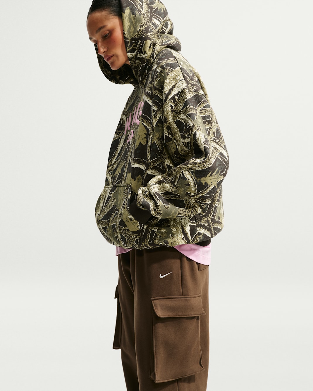 Nike Studio Fleece Medium Weight Women's Oversized Pullover Hoodie