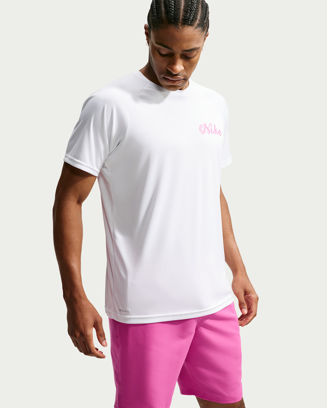 Playera de manga corta Dri-FIT UV para hombre Nike Swim Hydroguard - Blanco